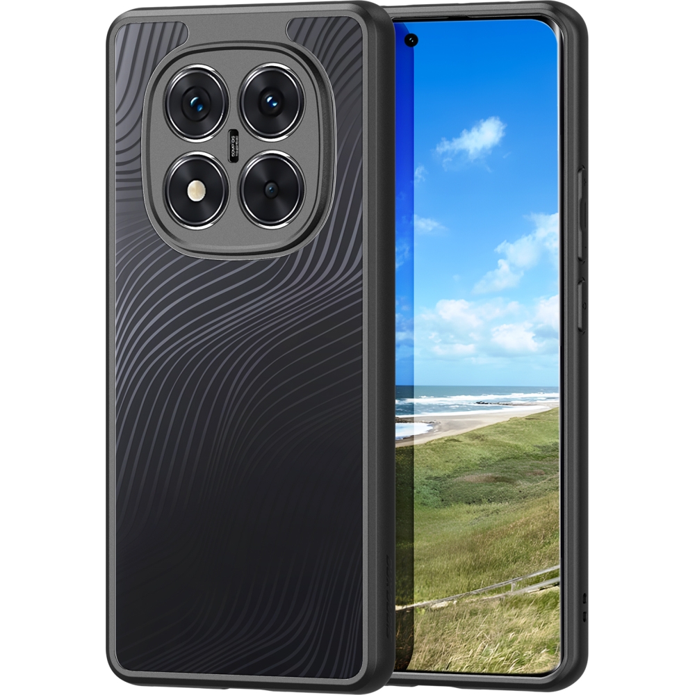 Etui ochronne Dux Ducis AIMO do Xiaomi Redmi Note 14 Pro Plus 5G, przezroczyste z czarną ramką